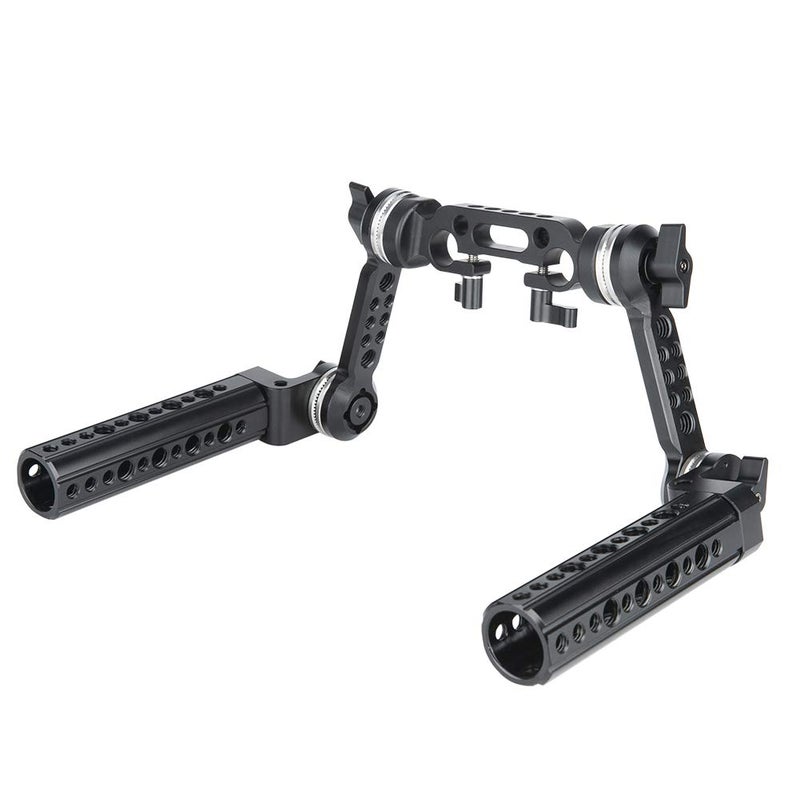 NICEYRIG Rosette Handle Kit with Extension Arm M6 Threaded Applicable for 15mm DSLR Shoulder Pad Rig System - 271 - Image 1